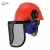 Import Industrial chainsaw safety helmet kit protective tools hard hat earmuff mesh face shield visor for chainsaw brush cutter from China