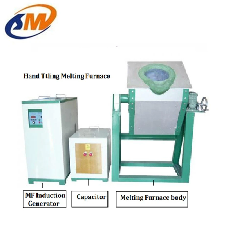 Industrial Electric induction melting furnace for melting iron, steel scraps, aluminum melting