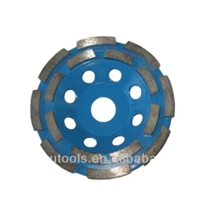industry quality diamond double row cup wheel
