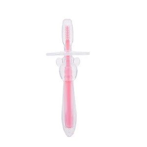 Infant training silicone toothbrush Baby soft hair oral care tooth toothbrush
