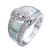 Import INFANTA JEWELRY WT Discolored Stone Opal Finger Ring Women Fashion Wedding Ring Jewelry With Green&amp/Blue Mens Ring 2018 from China
