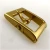 Import inner size  40mm solid brass unfolded metal pin belt buckle from China
