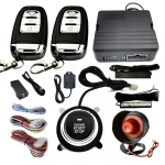 Intelligent mobile phone remote control engine start stop GPS tracker tracking smart PKE keyless entry Remote car alarm system