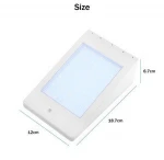 IP65 solar powered 4W microwave motion sensor solar wall  light for garden light