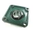 Import Iron casting housing 4 Bolt Flange Units Chrome Steel Pillow Block Bearing UCF205 from USA