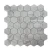 Import italy marble carrara white companies 25mm hexagon mosaic tile from China