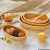 Import Japanese rubber wood boat-shaped oval wooden bowl dessert breakfast salad bowl dessert fruit plate creative tableware whole wood from China