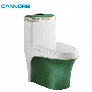 Jet Flush Colorful Toilet With Push Button From Chaozhou