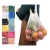 Import KAIFEI reusable organic cotton mesh net bag vegetable/fruit shopping bag with long handle from China