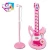 Import kids educational multi-function induction plastic guitar microphone set toy musical instrument with light from China