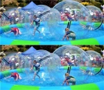 Kids inflatable water zorbing ball, inflatable water toys D1003-9A