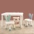 Import Kids Plastic Gaming Table  And Chairs Set Baby Chair For Children Furniture Sets from China