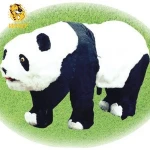 Kids playground battery operated ride on animal toy panda animal rides