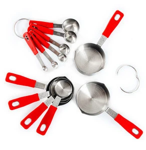 Kitchen 12 Piece Stainless Steel Measuring Cups And Spoons Set