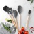Import Kitchen Utensils High Quality 11Pcs Food Grade Silicone BPA Free Cooking Utensils set for home kitchenware with wood handle from China