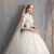 Import Korean bride wedding dress Qi large size slim wedding dress custom weddingnew word shoulder sleeve from China