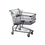 100L Hot Selling Supermarket Shopping Trolley Model-C, American Style Hand Push Trolley with Baby Seat