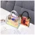 Import Laser color cross shoulder bag wholesale lady transparent handbags and purses from China
