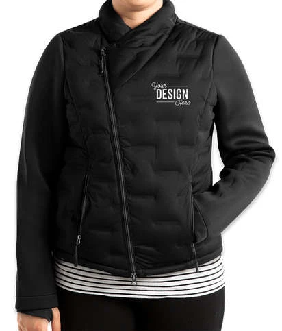 Latest Design Womens hybrid Puffer Jacket Custom high quality puffer jacket wholesale womens puffer jacket