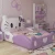 Import Latest double bed designs pink color children bed girls Kids bedY908 from China