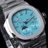 Latest Nautilus Noob Watch Ppf Zfcal. 240sc Movement 5712 Model Tiffani Blue Dial 40mm Size 904L Steel