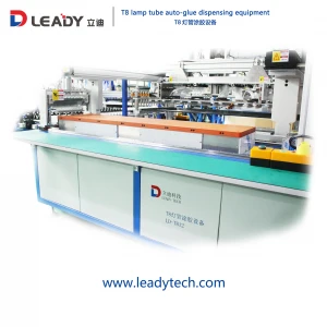 Leady high efficiency Auto-glue Dispensing line for T8 Glass Tube
