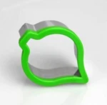 Leaf shape cookie tools stainless steel cookie cutters with plastic rim