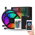 LED Strip Lights, 16.4ft RGB LED Light Strip 5050 LED Tape Lights, Color Changing LED Strip Lights with Remote for Home Lighting