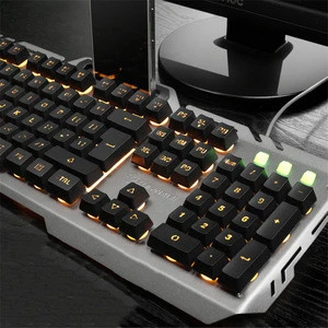 LED Wired Gaming Keyboard Mechanical Feeling USB Keyboard with Backlight Rainbow RGB Multicolor Computer Keyboard for PC MK2898