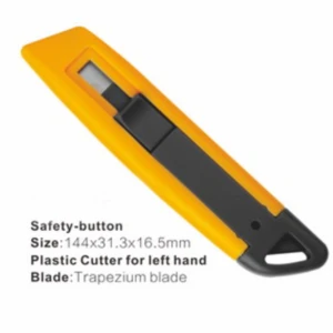 Left handed safety auto back cutter portable utility knife