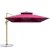 Import Leisure outdoor garden furniture red yellow color double roof round parasol side umbrella with base roman umbrella from China