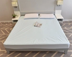 Light Green Waterproof Bedspread Bed Fitted Sheet PVC OEM FS-402