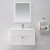 light grey modern floor-standing/wall mount bathroom vanity