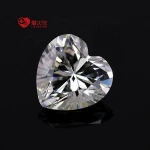 Light-Yellow Color 3*3mm AAAAA Heart shape Stone Synthetic Loose Gemstone