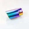 Lihong C1402 rainbow 76 mm diameter auto exhaust pipe with inclined down mouth for exhaust pipe