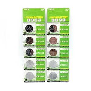 Lithium Button Cell Battery CR2032 3V Card Pack