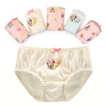 Little girls underwear 100% cotton cute children panty models images