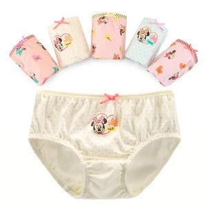Cute Little Girls' Cotton Briefs Breathable Toddler Panties Kids