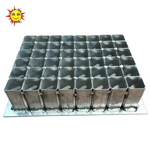 Liuyang Happiness 2&quot; 48 (8*6) shots aluminium single shot for pyrotechnic fireworks display rack