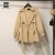 Import Long beige shawl collar women trench coat clothing from China