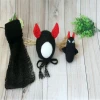 Lovely Monster Doll Crochet Monster Bonnet and Wrap Newborn Stuffer Layering Photography Props