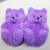 Import lovely plush teddy bear slippers animals cheap custom bedroom cute animal teddy bear slippers from China