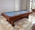 Import Low cost shipping and high end home use play slate snooker pool table with dining top from China