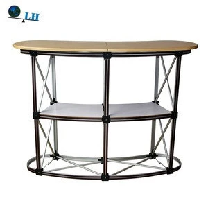 Luxury Aluminum Fashionable Portable Pop Up Promotion Table Counter