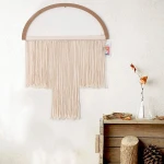 macrame wall hanging round hoop circle tapestry handmade home wall decor