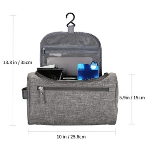 Makeup Organizer Toiletry Bag Travel Case with Hanging Hook