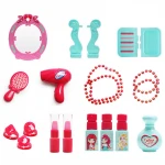 Makeup set suitcase trolley electric light sound girls toy cosmetic dressing table