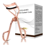 makeup tool Rose gold  handle eyelash curler with  pads