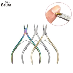 manicure pedicure tools rainbow stainless steel professional sharp ingrown nail cuticle nipper