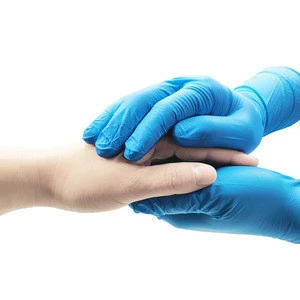 Manufacture Medical Exam Natural Disposable Blue Nitrile Glove